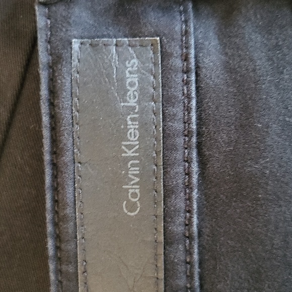 Women's black stretch ankle length Calvin Klein jeans - Picture 5 of 5